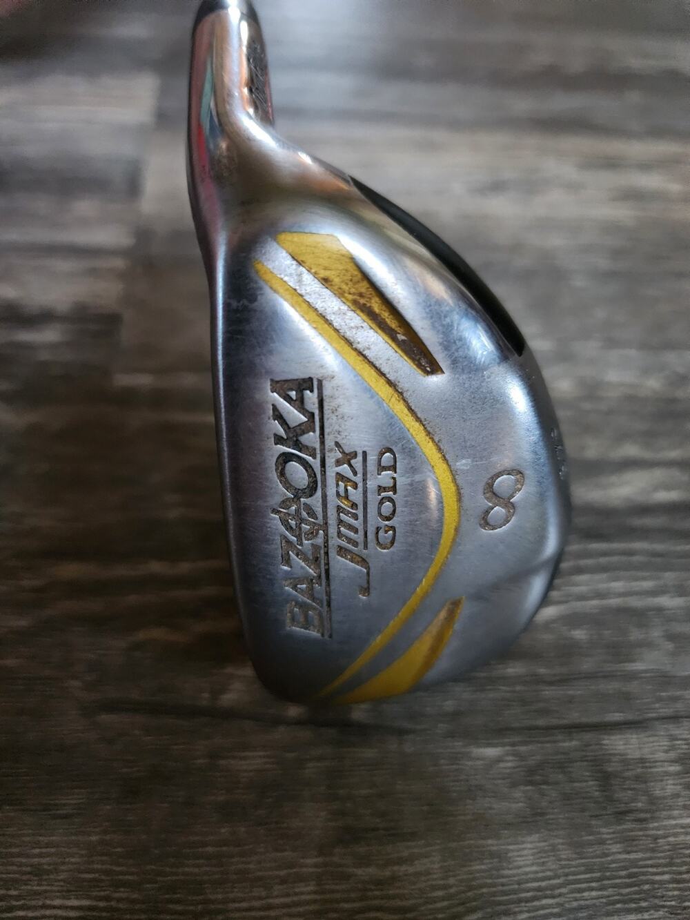 Tour Edge Bazooka JMax Gold #8 Hybrid 37 degree with Graphite 74g Regular RH